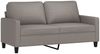 vidaXL 2-Sitzer-Sofa Taupe 140 cm Stoff 359170 Bild 2