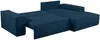 Vente-unique - AMELIA Sofa SamtStoff Blau - B 167 cm x H 85 cm x L 267 cm Bild 4
