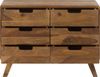 Kommode Sheesham 90x40x65 natur sandgestrahlt lackiert MALMÖ 2 #205 Bild 2