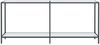 vidaXL Konsolentisch Weiß 180x35x75,5 cm Hartglas 331704 Bild 3
