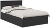 vidaXL Bettrahmen mit Kopfteil Schwarz 120 x 190 cm Holzwerkstoff 3408684 Bild 2
