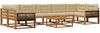 vidaXL Outdoor-Sofagarnitur 8 pcs Natur und Beige 3382426 Bild 2