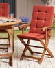 Set mit 2 Stühlen und Sitzkissen MAUI PREMIUM Akazienholz Rot Bild 3