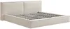 Vente-unique - TAVESO Bett SamtStoff Beige - B 234 cm x H 92 cm x L 233 cm Bild 3