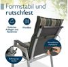 Beautissu Sitzauflage 2er Set Niedriglehner Auflage Sun-NL 100x50x8cm Grün-Gestreift, 8cm Dicke Gartenstuhlauflage mit Befestigung UV-Lichtechtheit 5 Bild 4