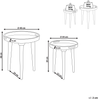 Tisch Set ASTAI Dunkler Holzfarbton Bild 2