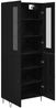vidaXL Highboard Weiß und Schwarz Eiche 69,5 x 34 x 180 cm 3402710 Bild 5