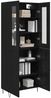 vidaXL Highboard Weiß und Schwarz Eiche 69,5 x 34 x 180 cm 3402710 Bild 3