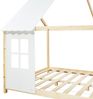 Halboffenes Kinderbett Tostedt mit Matratze 120x200 cm Holz/Weiß [en. casa] Bild 5