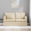 vidaXL Sofa Creme 144 x 80 x 85 cm Stoff 42024488 Bild 3