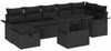 vidaXL Garten-Sofa-Set mit Kissen 8 pcs Schwarz Poly Rattan 3359690 Bild 2