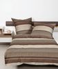 Janine Moments Mako-Satin Bettwäsche 240x220 Streifen caramel walnuss 98085-07 Bild 2