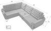 robin SOFA ROBIN Schaumstoff Wellenfedern Silikonballfüllungs-Kissen (H 95 x T 250 x B 195 cm) Bild 5