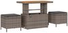vidaXL Garten-Sofa-Set mit Kissen mit Speicher 9 pcs Grau 3364173 Bild 4