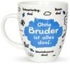 Sheepworld - Tasse "Ohne. ist alles doof" 0,5l ODIAD Geschenk Kaffee- Tasse Bruder Bild 2