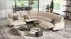 Sofanella Wohnlandschaft PERLO Ledercouch Ecksofa Eckcouch in Grau M: 312 x 312 Breite Bild 5