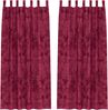 vidaXL Samtvorhänge mit Vorhängen 2 pcs Weinrot 225 x 140 cm Samt 4107715 Bild 2