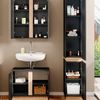 Badmöbel-Set Gloria Anthrazit 3 Teile, mit Hochschrank Vicco Bild 5