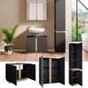 Badmöbel-Set Gloria Anthrazit 3 Teile, mit Hochschrank Vicco Bild 2