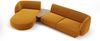 Micadoni Modulares Sofa Miley mit Recamiere 3-Sitzer Links Samtstoff Bluvel Gelb Bild 2