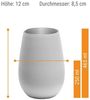 Stölzle Lausitz ELEMENTS Becher 465 ml weiß-silber 6er Set - A Bild 3