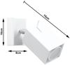 Wandstrahler, Stahl weiß, Spot verstellbar, H 15 cm Bild 5