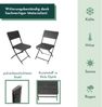 Klappstuhl 2er Set Stühle, schwarz Holz-Optik, Campingstuhl Bild 2