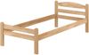 Einzelbett Buche massiv 80x200 Bettgestell V-60.45-08 Rollrost und Matratzen inkl. Bild 3
