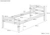 Einzelbett Buche massiv 80x200 Bettgestell V-60.45-08 Rollrost und Matratzen inkl. Bild 4