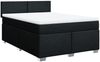 vidaXL Boxspringbett mit Matratze Schwarz 140x200 cm Stoff 3288206 Bild 3