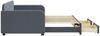 vidaXL Tagesbett Ausziehbar mit Schubladen Dunkelgrau 90x190 cm Samt 3196991 Bild 4