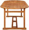 vidaXL Garten-Esstisch 220x90x75 cm Massivholz Akazie 315949 Bild 3