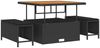 vidaXL Gartensofa-set mit Kissen 13 pcs Schwarz Poly-Rattan 3363744 Bild 4
