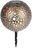 4x Solar Kugelleuchte Metalloptik 20cm Gartenleuchte Tischleuchte Gartendeko Gartenlampe Kugellampe Solarkugel Außenleuchte Outdoor Bild 2