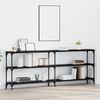 Konsolentisch, Beistelltisch, Konsole Schwarz Eichen-Optik 200 x 29 x 75 cm Bild 2