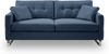 Sofa (B/H/T: 203x92x94 cm) in Dunkelblau Bild 2