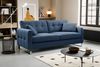 Sofa (B/H/T: 203x92x94 cm) in Dunkelblau Bild 4