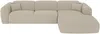 Vente-unique - POGNI Sofa Stoff Beige - B 165 cm x H 73 cm x L 299 cm Bild 3