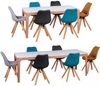 Esstisch Funktionstisch MAGNUS Vierfußtisch 160-220 x76cm MDF Weiß Bild 2