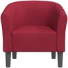 vidaXL Clubsessel Weinrot Stoff 356427 Bild 3