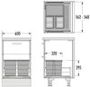 Hailo Abfallsammler 3301634 Allegro 295 Einsatz 2x 8 + 18 L Dunkelgrau Bild 2