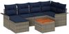 vidaXL Gartensofa-set 7 pcs Grau und Marineblau Poly-Rattan 3356022 Bild 2