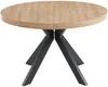 Vente-unique - KOMONI Esstisch Holz, Platte SchwarzBeige - B 120 cm x H 76 cm x L 170 cm220 cm120 cm Bild 3