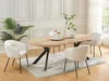 Vente-unique - KOMONI Esstisch Holz, Platte SchwarzBeige - B 120 cm x H 76 cm x L 170 cm220 cm120 cm Bild 2