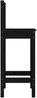 vidaXL Barstühle 2 Stk. Schwarz 40x41,5x112 cm Massivholz Kiefer 822146 Bild 5
