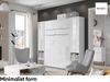 MEBLINI Schrankbett Bed Concept - BC-13 - 180x200cm Vertikal - Grau Matt - Wandbett mit Lattenrost - Klappbett mit Schrank - Wandklappbett - Murphy Bed - Bettschrank Bild 4
