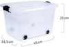 Aufbewahrungsbox 20l Anzio mit Rollen + Deckel Bild 5