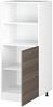 Hochschrank R-Line Grau 60 cm mit offenen Regalen, und Tür Vicco Bild 5
