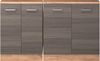 Küchenschrank für Dachschrägen R-Line Edelgrau 140 cm 2er Set Vicco Bild 4