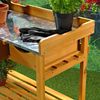 Gartenarbeitstisch Beistelltisch Pflanzregal Garten 3 Schubladen Gewächshaus Bild 3